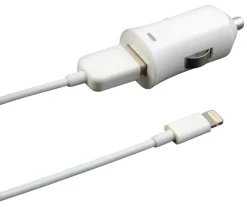 12 V-laddare Lightning för iPod/iPhone/iPad, Exibel