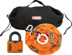 Abus 37/55 låspaket, hänglås, 2 m kätting, klass 3
