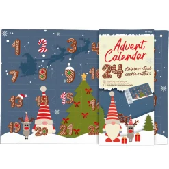 Adventskalender med 24 pepparkaksformar
