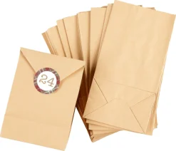 Adventskalender påsar med etiketter 1–24