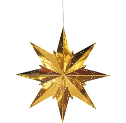 Adventsstjärna metall mässing mini, 25 cm, Star Trading