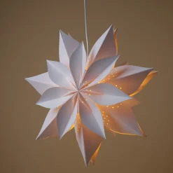 Adventsstjärna papper 50 cm vit, Northlight