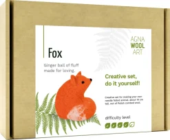 Agna Wool Art Kit filtad ull, räv, 10 cm