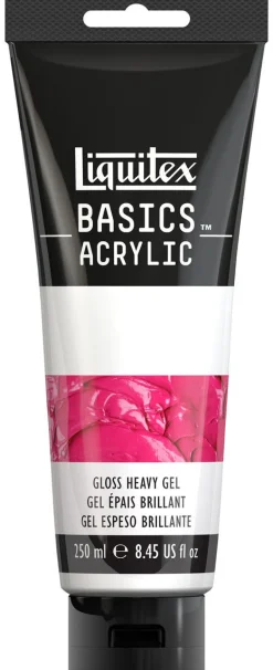 Akrylmedium blankt Liquitex Basics, Gloss Heavy Gel 250 ml