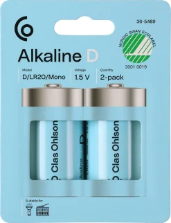 Alkaliskt batteri D / LR20 Clas Ohlson