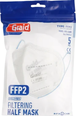 Andningsskydd FFP2 NR, 5-pack