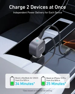 Anker Nano billaddare 75 W USB-C