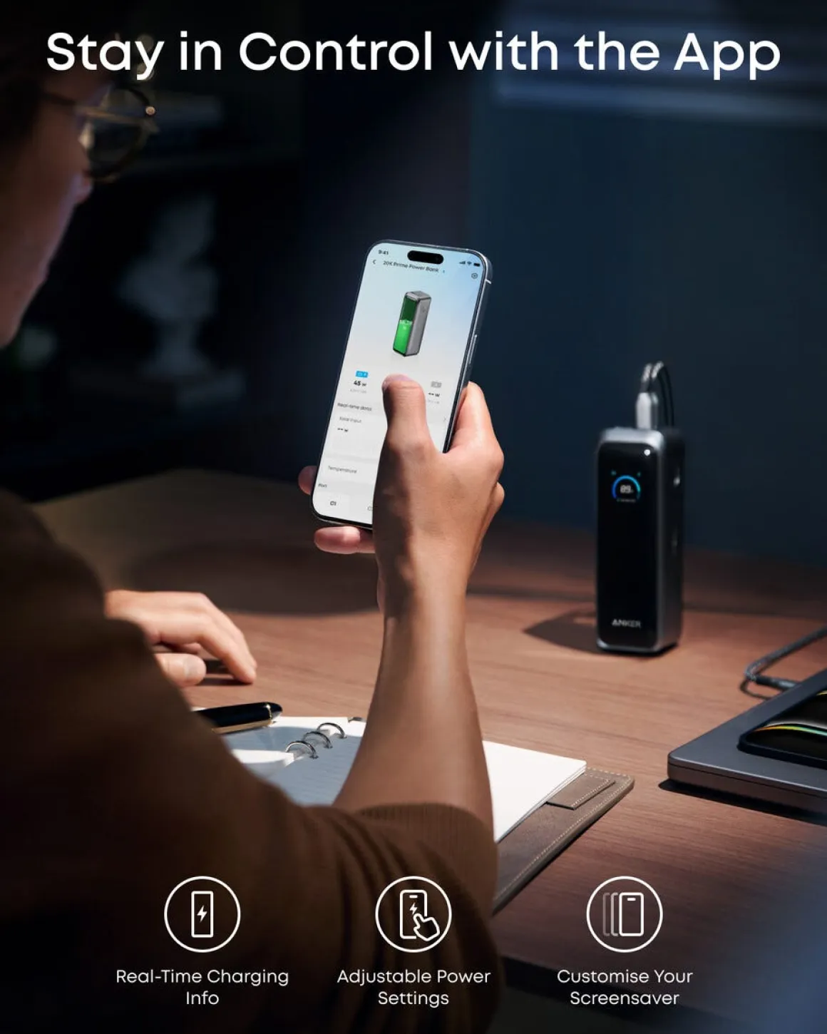 Anker Prime powerbank 20 000 mAh 220 W