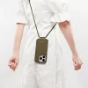 Anmiki Crossbody Phone Case iPhone 15 Pro mobilskal med axelrem