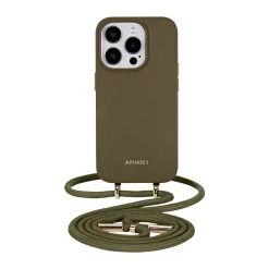 Anmiki Crossbody Phone Case iPhone 15 Pro mobilskal med axelrem