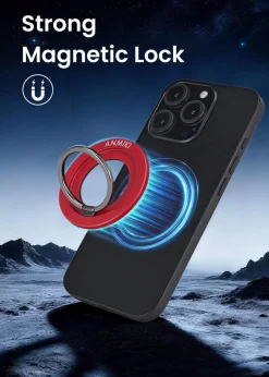 Anmiki ringhållare magnet med mobilgrepp, mobilställ