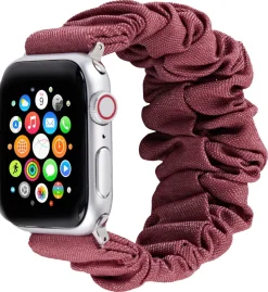 Anmiki Satin Apple Watch scrunchie armband 38, 40, 41 mm
