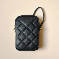 Anmiki Sylwia mobilväska med axelrem, crossbody, svart