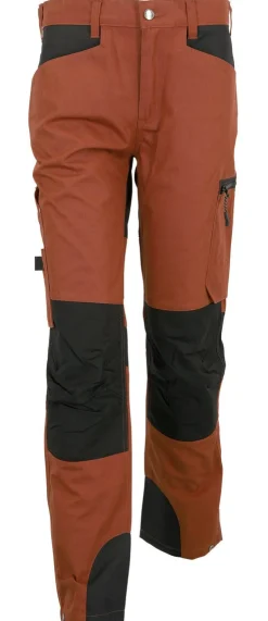 Arbetsbyxor stretch herr, rostbrun