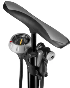 Asaklitt cykelpump med tryckmätare