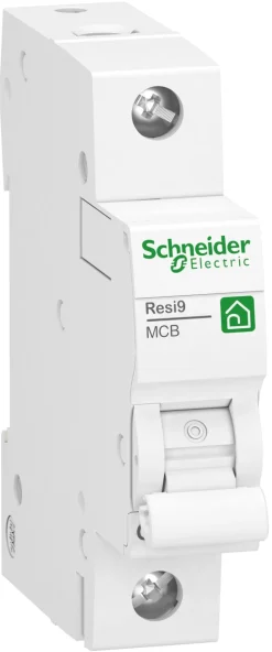 Automatsäkring 1-polig för elcentral, Schneider Resi9