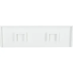 Badrumshylla plast vägg självhäftande 24 x 9,5 x 7,6 cm, vit