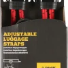 Bagagestroppar justerbara, 2-pack