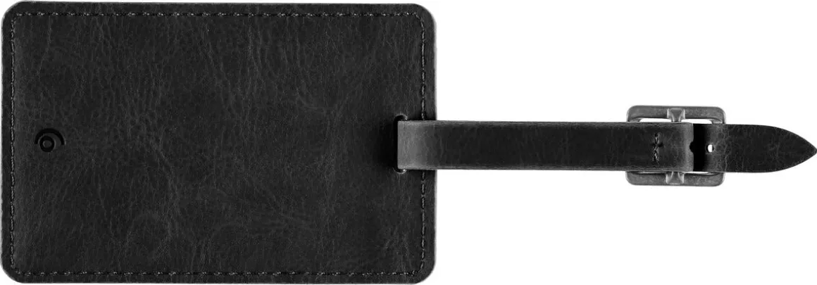 Bagagetag konstläder, 10 x 6,5 cm