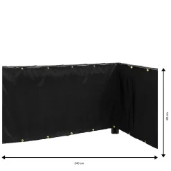 Balkongskydd tyg, vindskydd balkong, 240 x 80 cm