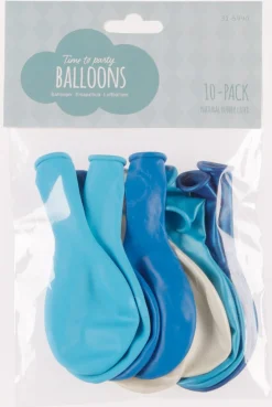 Ballonger blå mix 10-pack
