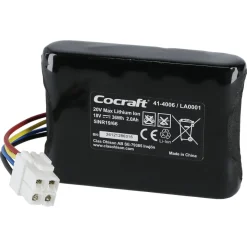 Batteri 20 V/2,0 Ah Cocraft 300 robotgräsklippare