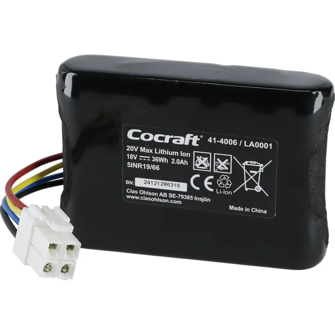 Batteri 20 V/2,0 Ah Cocraft 300 robotgräsklippare