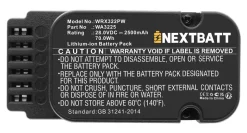 Batteri 28 V/2,5 Ah till Worx Landroid