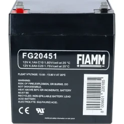 Batteri Fiamm 12 V/4,5 Ah AGM
