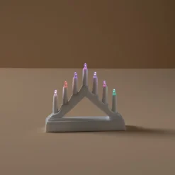 Batteridriven adventsljusstake bil RGB
