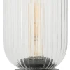 Batteridriven portabel bordslampa glas, laddbar