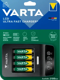 Batteriladdare VARTA LCD Ultra Fast Charger+