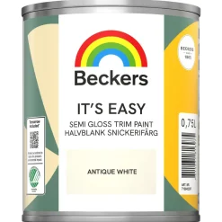 Beckers Its Easy halvblank lackfärg inomhus, 0,75 l
