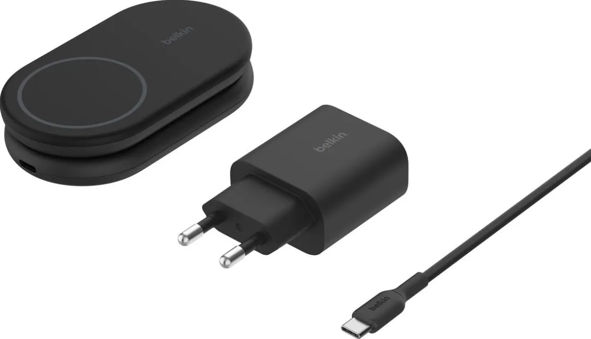 Belkin BoostCharge 2-i-1 laddstation, WIZ028vf