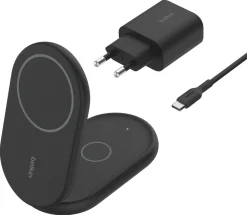 Belkin BoostCharge 2-i-1 laddstation, WIZ028vf