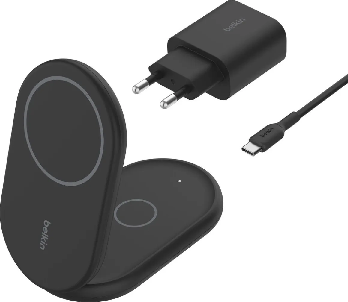 Belkin BoostCharge 2-i-1 laddstation, WIZ028vf