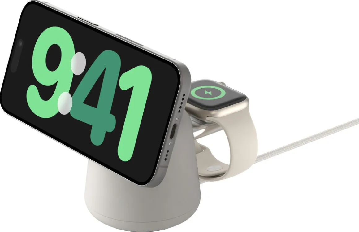 Belkin BoostCharge Pro 2-i-1 laddställ MagSafe 15W