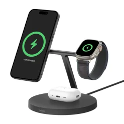 Belkin BoostCharge Pro trådlös laddare 3-i-1 Qi2, 15 W