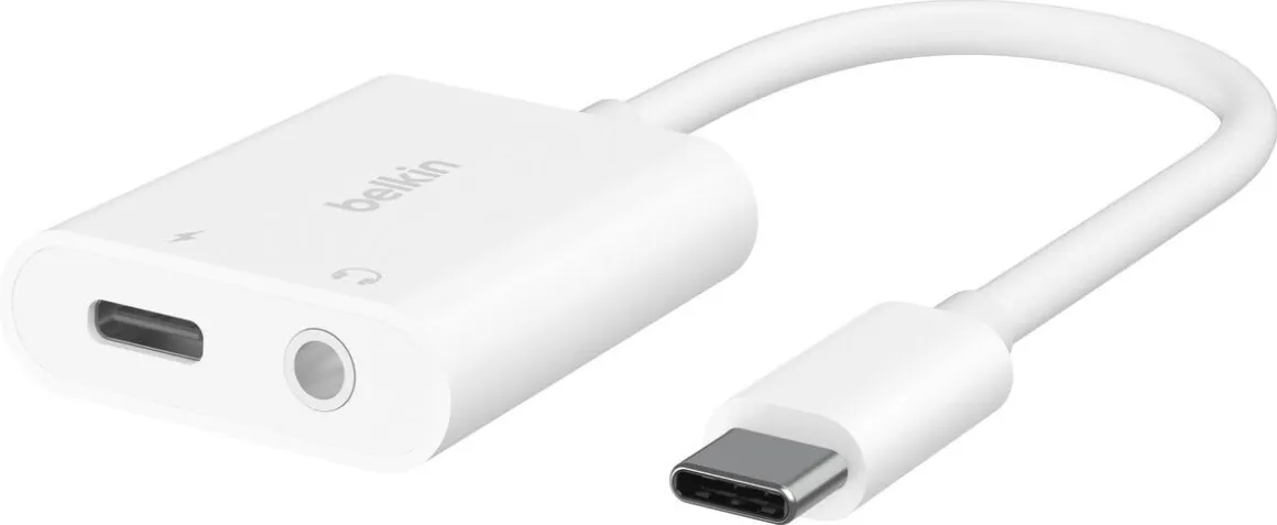 Belkin RockStar USB-C till 3,5 mm och USB-C adapter