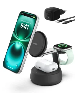 Belkin UltraCharge Pro 3 in 1 Qi2-laddare, 25W