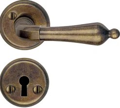 Beslagsboden B250 dörrhandtag med nyckelskylt, innerdörr