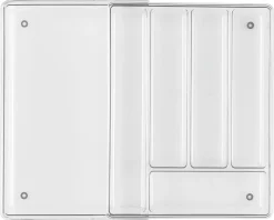 Besticklåda plast justerbar, 29-50 x 36,5 x 5,5 cm