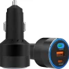 Billaddare 3-i-1, 12 V, 24 V, USB-C och USB-A, 78 W