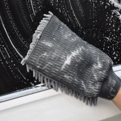 Bilvårdskit mikrofiber torkduk, putsduk, tvättvante, 6 delar