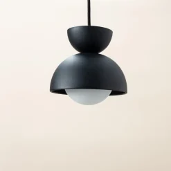 Birk hängande fönsterlampa metall 15 cm svart, Northlight