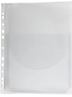 Bälgficka A4 transparent 0,18 mm, 3-pack