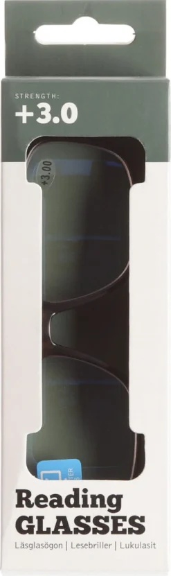 Blåljus läsglasögon, brun
