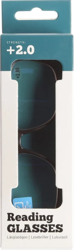Blåljus läsglasögon, brun