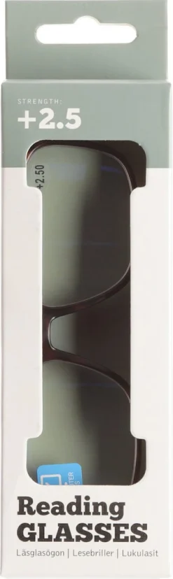 Blåljus läsglasögon, brun