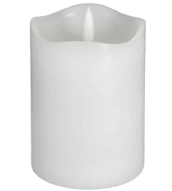 Blockljus LED batteriljus med timer, vit